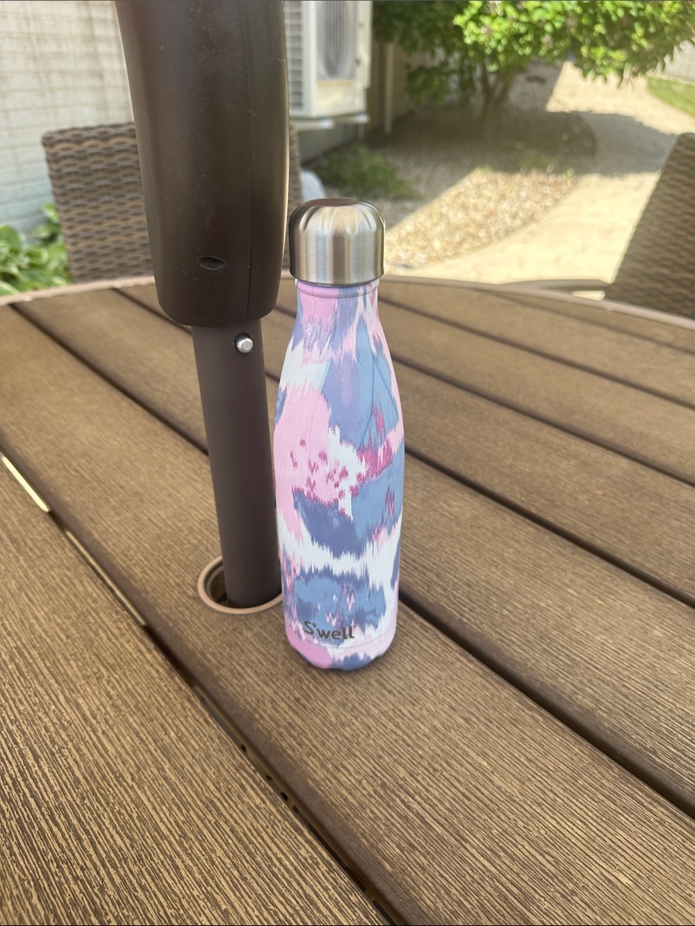 S'well Pink and Blue Abstract Pattern Stainless Bottle